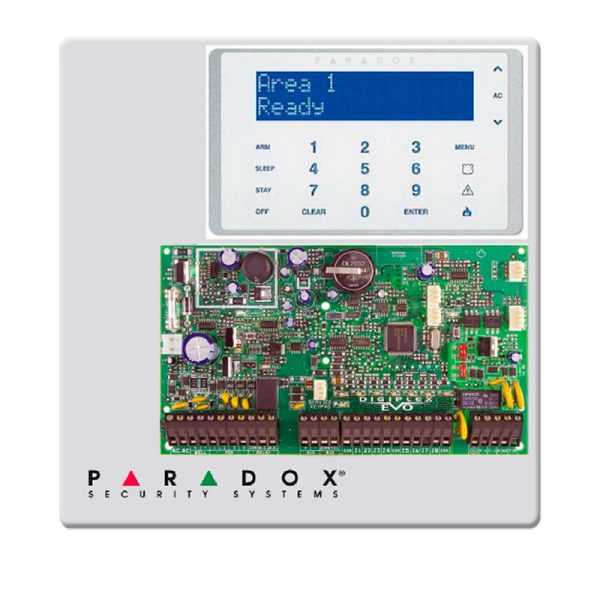 Panel de Alarmas Cableada de 8 Zonas y 8 Particiones EVO-192