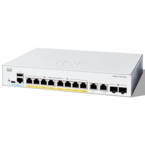 Cisco Switch Gigabit Administrable Avanzado PoE+ de 8 Puertos (C1300-8P-E-2G)